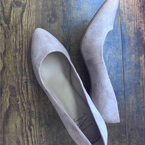 INC International Concepts Shoes - INC International Concepts Taupe Suede Heels